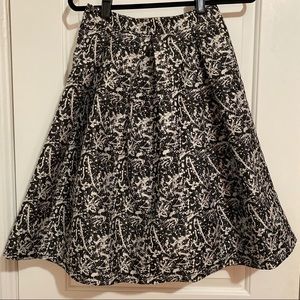 Speckled Black Circle Skirt